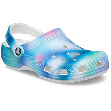 Crocs Classic Solarized Men's Clogs Blue / Multi | Australia 0805NWYB